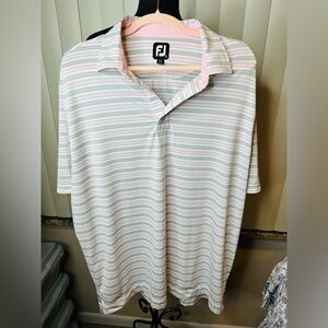 Footjoy Pastel Colors Classic Stripe Jersey Size XL